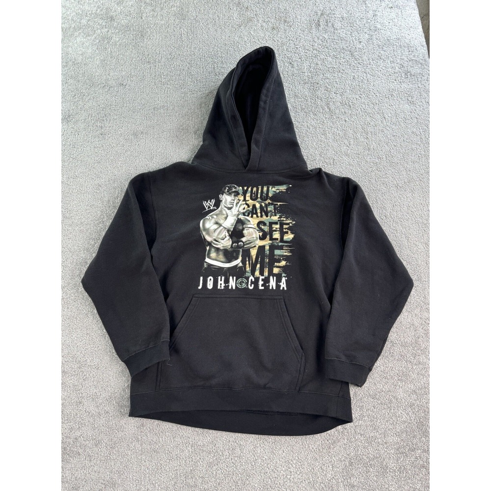 John Cena Hoodie Mens Extra Small Black Fifth Sun WWE Wrestling Graphic Logo